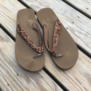 Sequin Flip Flops
